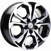 Диски Khomen KHW 1711 6.5x17 5*108 ET33 DIA60.1 Black Литой купить с бесплатной доставкой в пункты выдачи в Петербурге